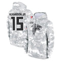 A.Falcons #15 Brian Robinson Player Camo Arctic Salute to Service Hoodies Limited Edoa Stitched Jerseys