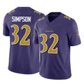 B.Ravens #32 Trenton Simpson Player Purple Vapor F.U.S.E. Limited Edoa Stitched Jerseys