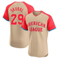 D.Tigers #29 Tarik Skubal Player Cream American League All-Star Limited Elite Home Edoa Stitched Jerseys