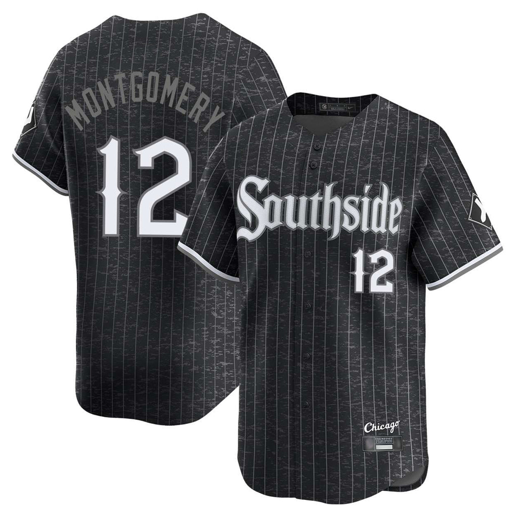 C.White Sox #12 Colson Montgomery Player Black City Connect Limited Home Edoa Stitched Jerseys