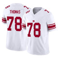 NY.Giants #78 Andrew Thomas Player White Limited Vapor F.U.S.E. Home Game Edoa Stitched Jerseys