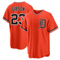D.Tigers #23 Kirk Gibson Player Orange Home Game Edoa Stitched Jerseys