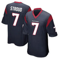 H.Texans #7 CJ Stroud Player Navy Home Game Edoa Stitched Jerseys