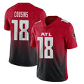 A.Falcons #18 Kirk Cousins Player Red Vapor Untouchable Limited Home Game Edoa Stitched Jerseys