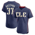C.Guardians #37 Travis Bazzana Player Navy City Connect Limited Elite Home Edoa Stitched Jerseys