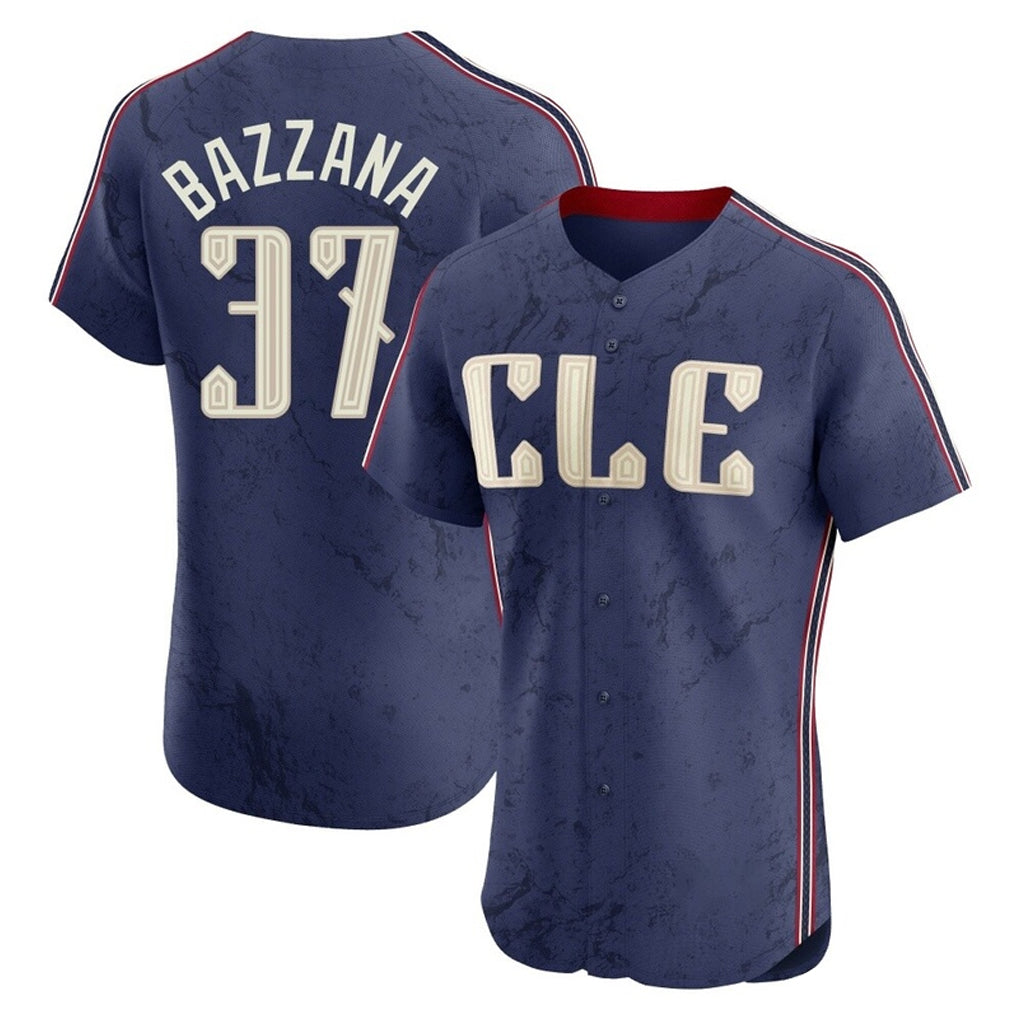 C.Guardians #37 Travis Bazzana Player Navy City Connect Limited Elite Home Edoa Stitched Jerseys