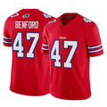 B.Bills #47 Christian Benford Player Red Vapor F.U.S.E. Limited Edoa Stitched Jerseys