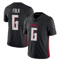 A.Falcons #6 Nick Folk Player Black Vapor Untouchable Limited Home Game Edoa Stitched Jerseys