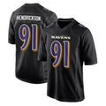 B.Ravens #91 Trey Hendrickson Player Black Carbon Fashion Home Edoa Stitched Jerseys