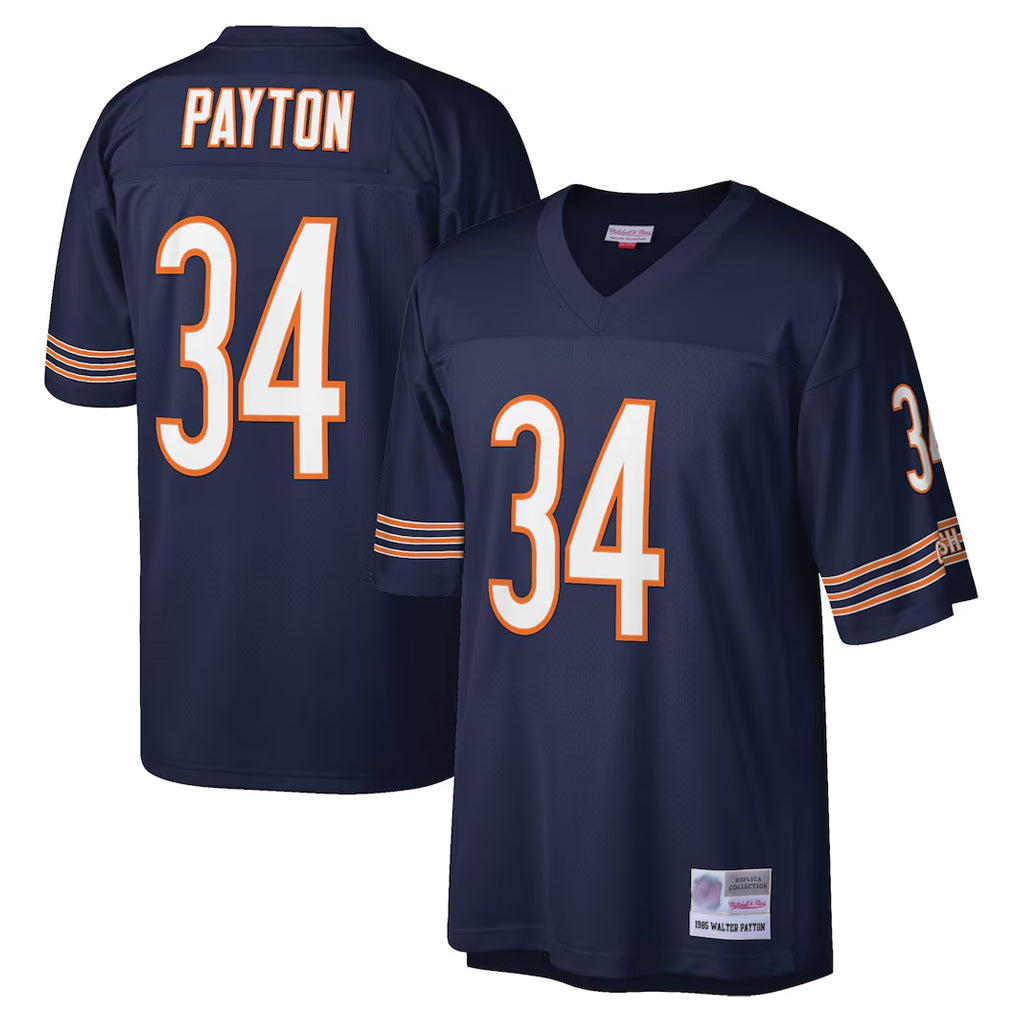 C.Bears #34 Walter Payton Player Navy Mitchell & Ness Legacy Replica Edoa Stitched Jerseys