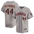 H.Astros #44 Yordan Alvarez Player Gray Home Limited Edoa Stitched Jerseys