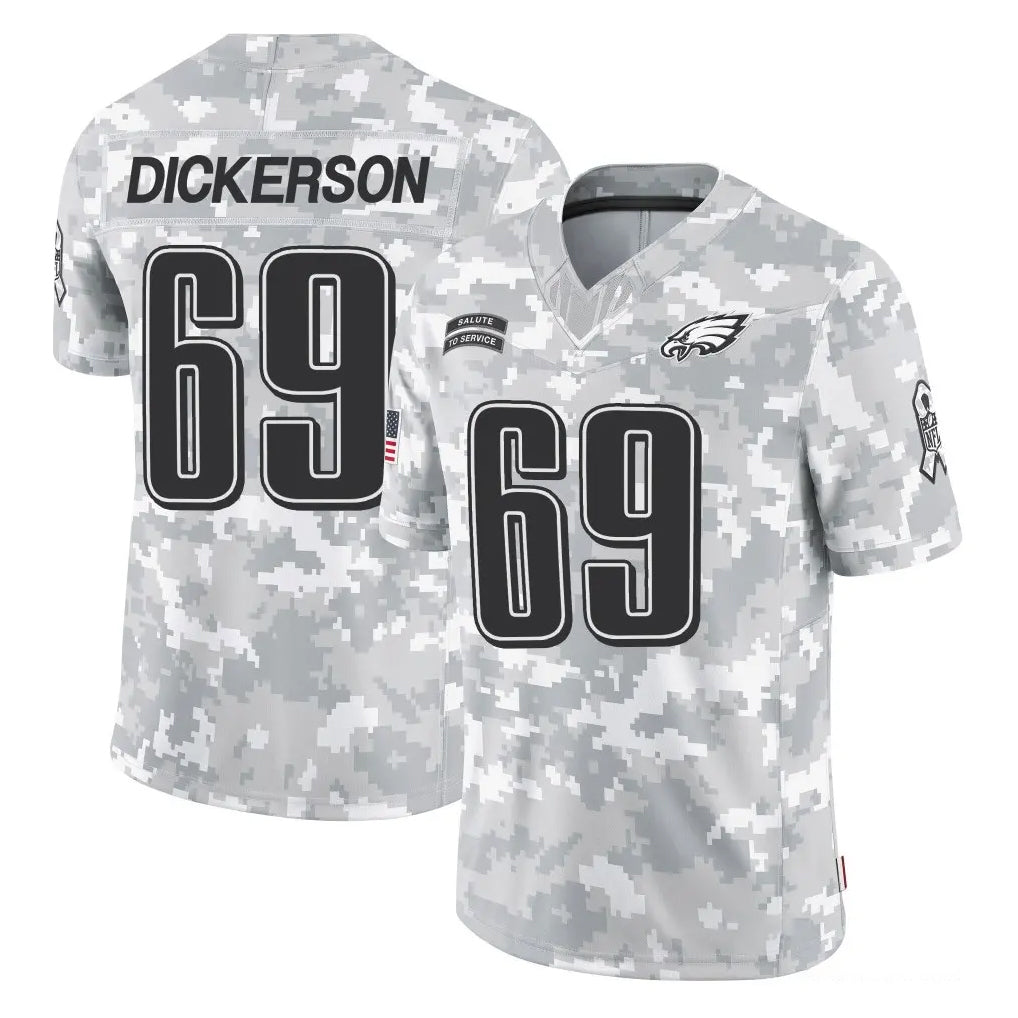 P.Eagles #69 Landon Dickerson Player Arctic Camo Salute to Service Limited Game Edoa Stitched Jerseys