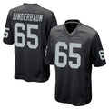 LV.Raiders #65 Tyler Linderbaum Player Black Home Game Edoa Stitched Jerseys