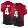 A.Falcons #4 Jahan Dotson Player Red Vapor F.U.S.E. Limited Home Game Edoa Stitched Jerseys