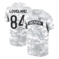 C.Bears #84 Colston Loveland Player Arctic Camo Salute to Service Performance T-Shirt Limited Edoa Stitched Jerseys
