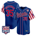 B.Orioles #35 Adley Rutschman Player Royal USA 250 Independence Day Vapor Premier Limited Home Game Edoa Stitched Jerseys