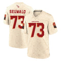 A.Cardinals #73 Isaac Seumalo Player Cream Rivalries Collection Game Edoa Stitched Jerseys