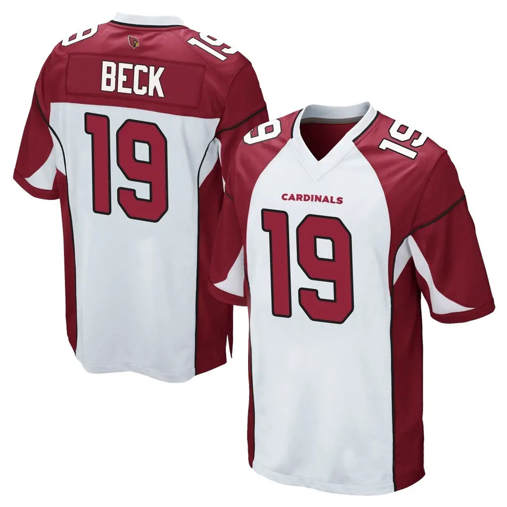 A.Cardinals #19 Carson Beck Player White Cardinal Home Game Edoa Stitched Jerseys