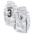 A.Cardinals #3 Budda Baker Player Arctic Camo Salute to Service Limited Hoodie Edoa Stitched Jerseys