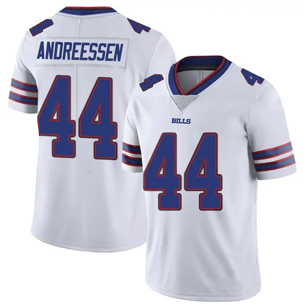 B.Bills #44 Joe Andreessen Player White Vapor Untouchable Limited Edoa Stitched Jerseys
