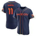 H.Astros #11 Cam Smith Player Navy City Connect Limited Elite Home Edoa Stitched Jerseys