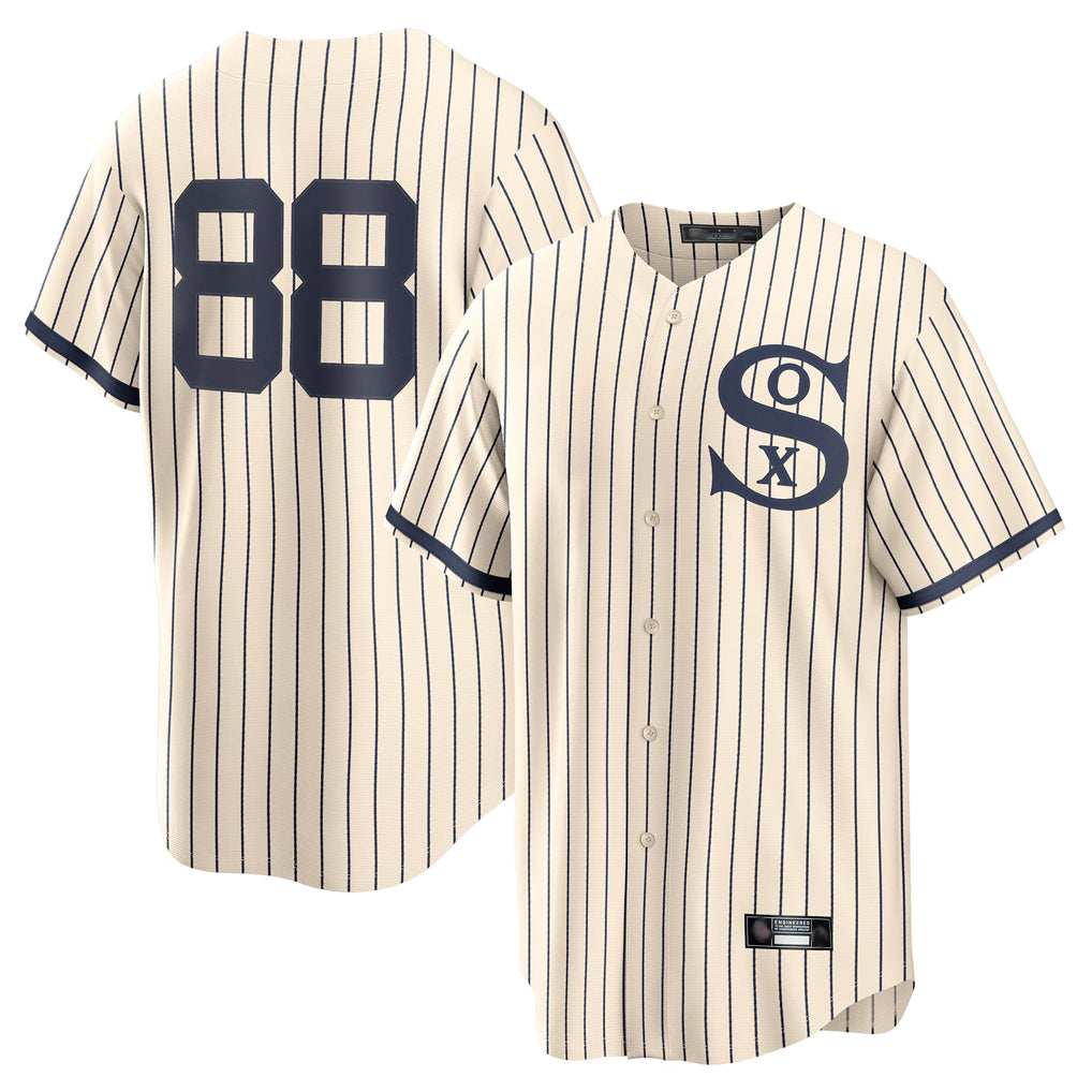 C.White Sox #88 Luis Robert Jr Player Cream Field of Dreams Home Game Edoa Stitched Jerseys