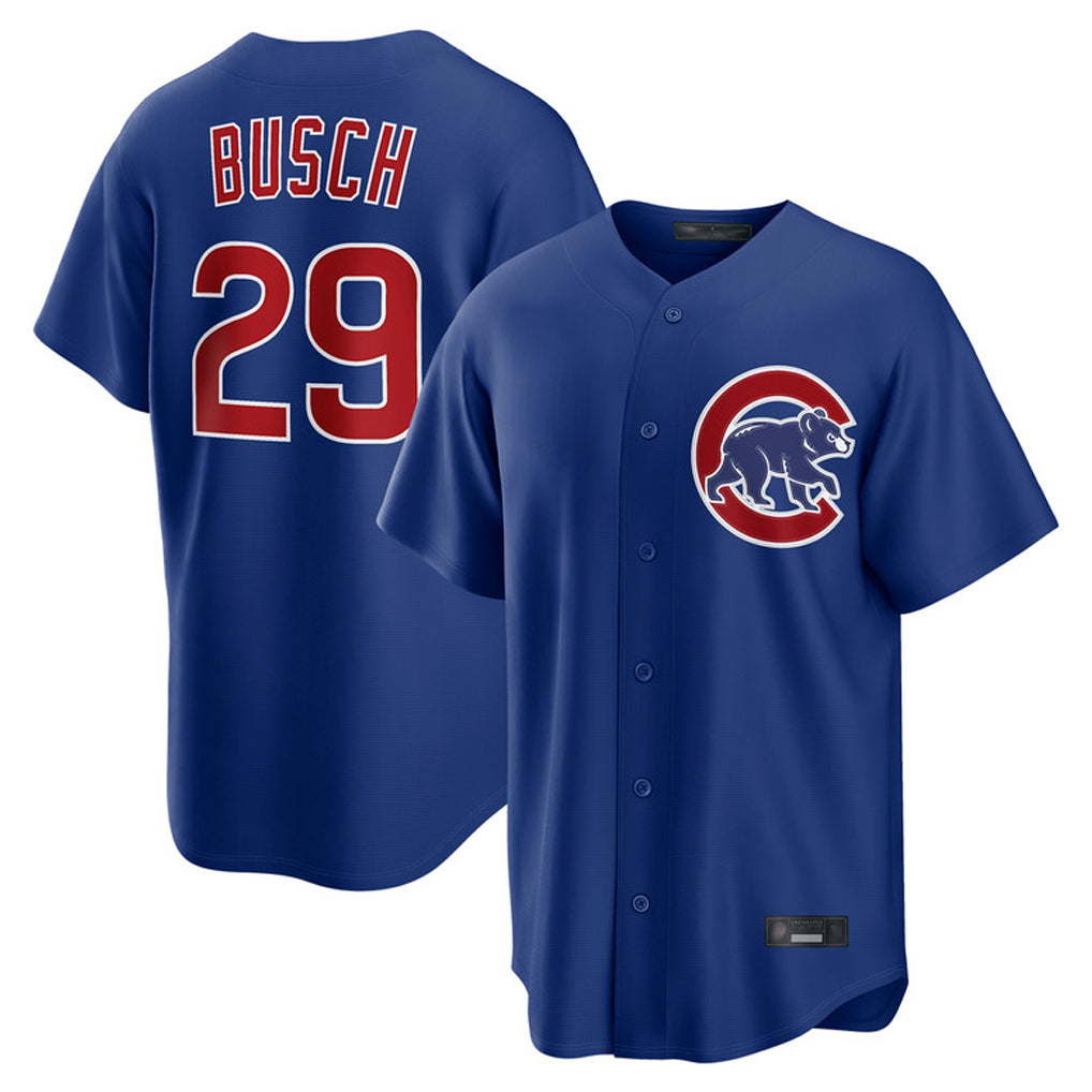C.Cubs #29 Michael Busch Player Royal Home Game Edoa Stitched Jerseys