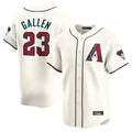 A.Diamondbacks #23 Zac Gallen Player Cream Limited Home Game Edoa Stitched Jerseys