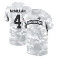 C.Panthers #4 Tetairoa McMillan Player Arctic Camo Salute to Service T-Shirt Hoodies Edoa Stitched Jerseys