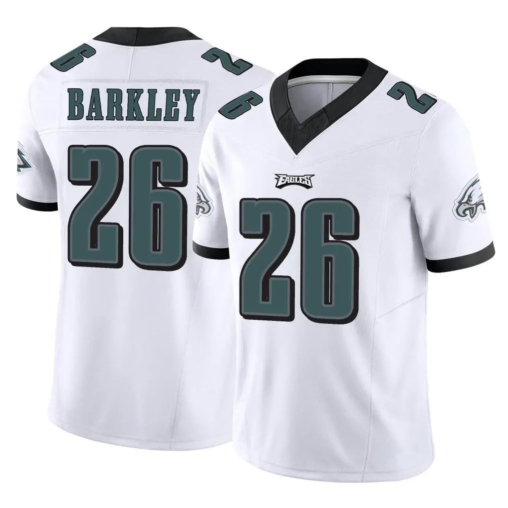 P.Eagles #26 Saquon Barkley Player White Limited Vapor F.U.S.E. Home Game Edoa Stitched Jerseys