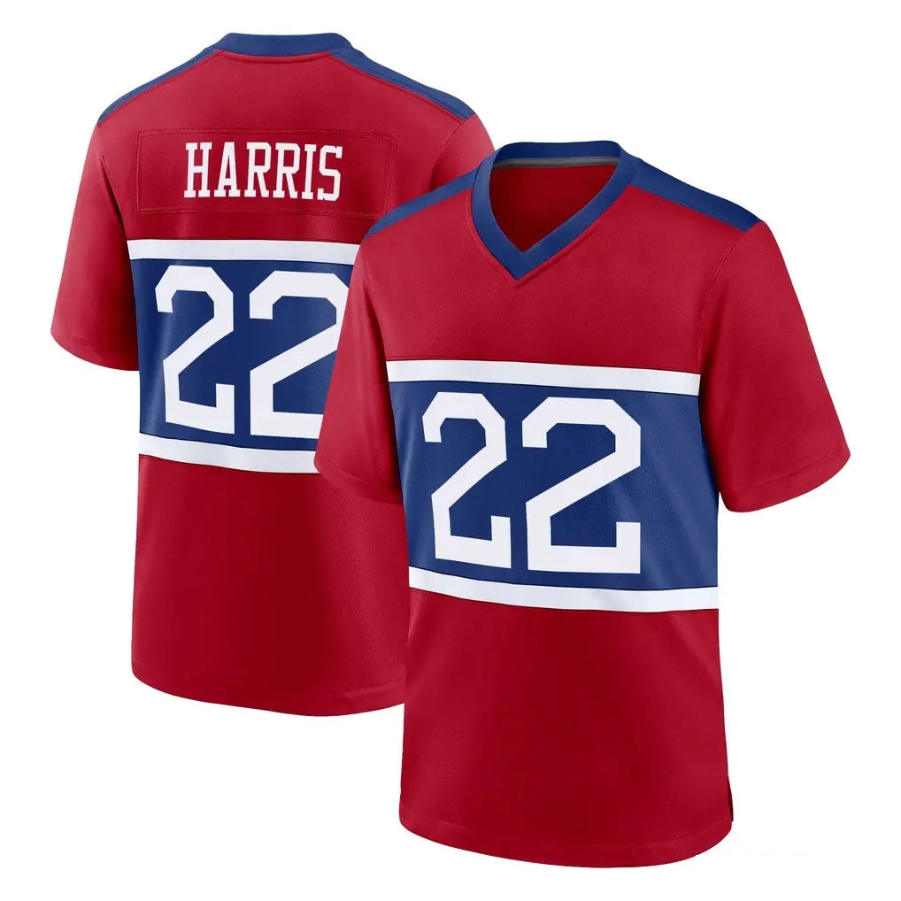 NY.Giants #22 Najee Harris Player Red Century Home Game Edoa Stitched Jerseys