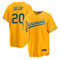 Athletics #20 Zack Gelof Player Gold Home Game Edoa Stitched Jerseys
