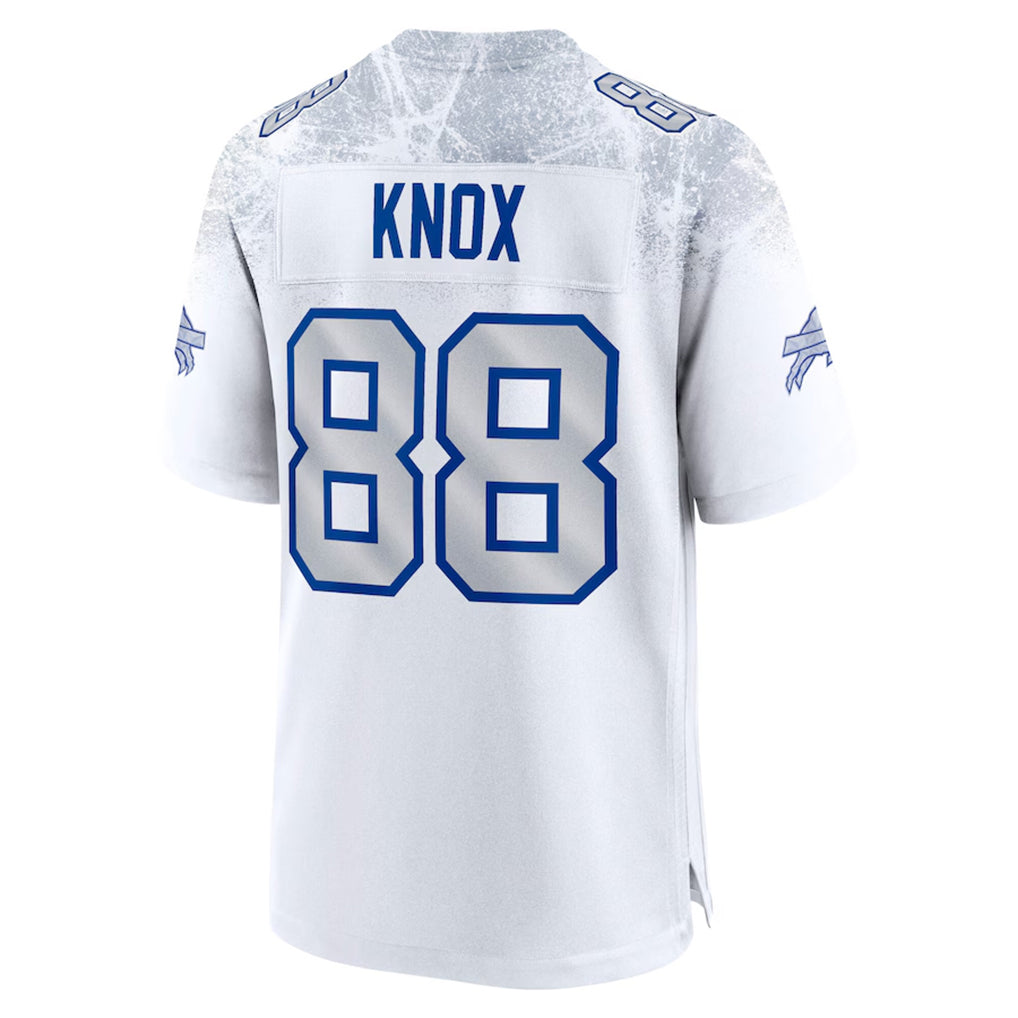 B.Bills #88 Dawson Knox Player White Rivalries Collection Game Edoa Stitched Jerseys