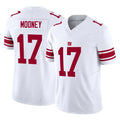 NY.Giants #17 Darnell Mooney Player White Limited Vapor F.U.S.E. Home Game Edoa Stitched Jerseys