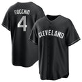 C.Guardians #4 Brayan Rocchio Player Black Home Game Edoa Stitched Jerseys