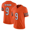 C.Bears #9 Jim McMahon Player Orange Vapor F.U.S.E. Limited Home Game Edoa Stitched Jerseys