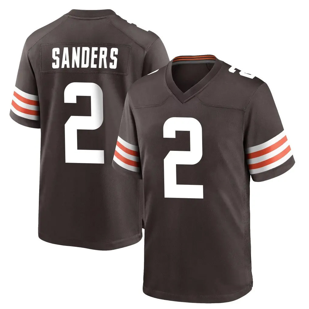 C.Browns #2 Shedeur Sanders Player Brown Home Game Edoa Stitched Jerseys