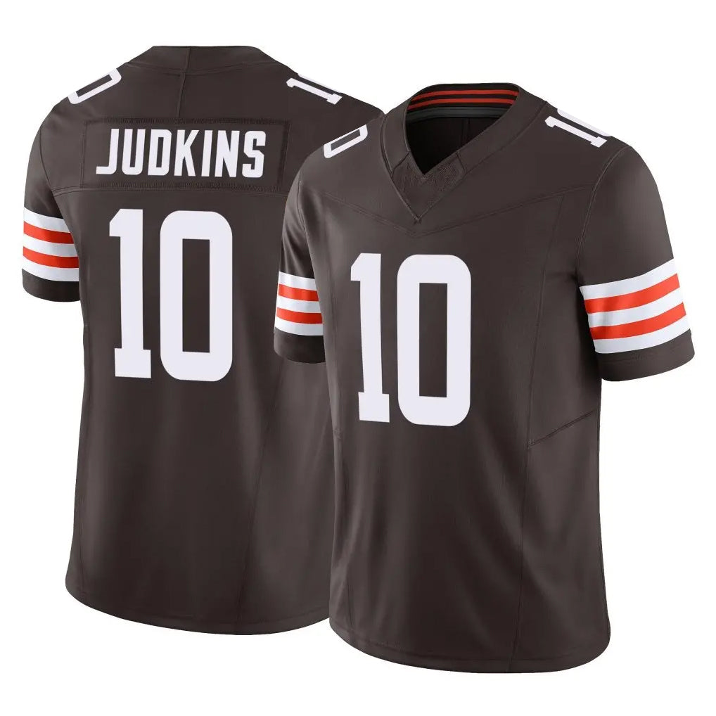 C.Browns #10 Quinshon Judkins Player Brown Vapor F.U.S.E. Limited Home Game Edoa Stitched Jerseys