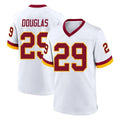 W.Commanders #29 Rasul Douglas Player White Home Game Edoa Stitched Jerseys