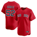 B.Red Sox #52 Wilyer Abreu Player Red Limited Home Game Edoa Stitched Jerseys