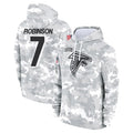 A.Falcons #7 Bijan Robinson Player Camo Arctic Salute to Service Hoodies Limited Edoa Stitched Jerseys