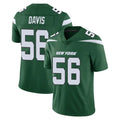 NY.Jets #56 Demario Davis Player Green Limited Vapor Home Game Edoa Stitched Jerseys