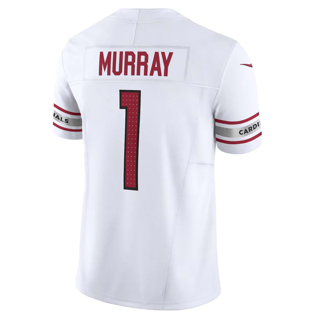 A.Cardinals #1 Kyler Murray Player White Vapor F.U.S.E. Limited Home Game Edoa Stitched Jerseys