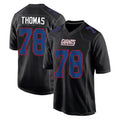NY.Giants #78 Andrew Thomas Player Carbon Fashion Limited Home Game Edoa Stitched Jerseys