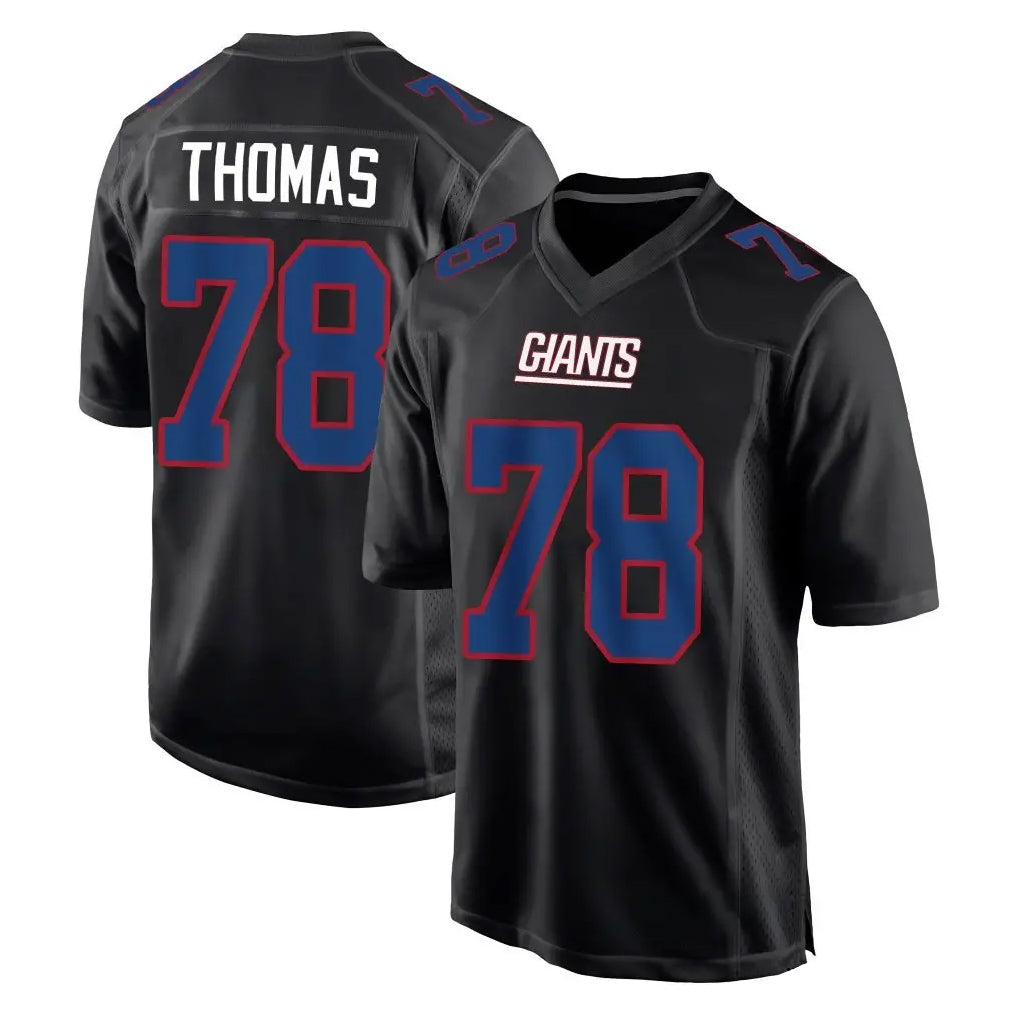 NY.Giants #78 Andrew Thomas Player Carbon Fashion Limited Home Game Edoa Stitched Jerseys