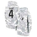 A.Cardinals #4 Jeremiyah Love Player Arctic Camo Salute to Service Hoodies Edoa Stitched Jerseys