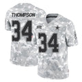 D.Cowboys #34 Jalen Thompson Player Arctic Camo Salute to Service Limited Home Game Edoa Stitched Jerseys