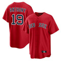 B.Red Sox #19 Roman Anthony Player Red Home Game Edoa Stitched Jerseys