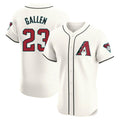 A.Diamondbacks #23 Zac Gallen Player Cream Limited Elite Home Game Edoa Stitched Jerseys