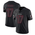 A.Falcons #17 Zachariah Branch Player Black Impact Limited Game Edoa Stitched Jerseys